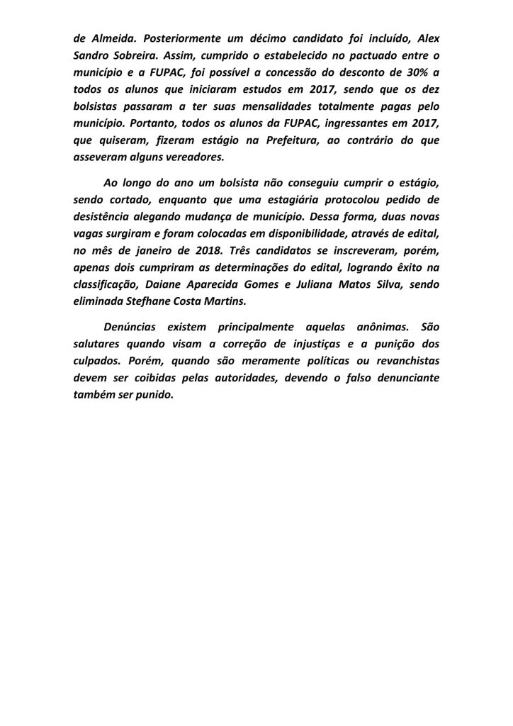 Esclarecimentos Sobre Inverdades Ditas Por Vereadores Despreparados E