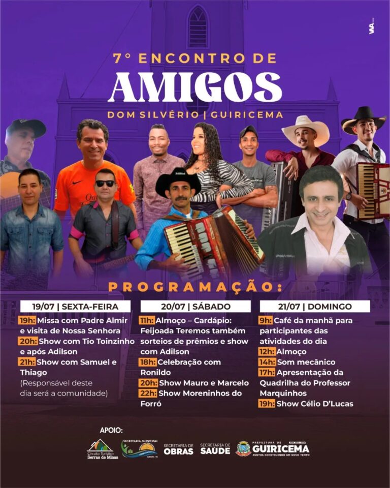 VEM AÍ... O 7º ENCONTRO DE AMIGOS DE DOM SILVÉRIO!