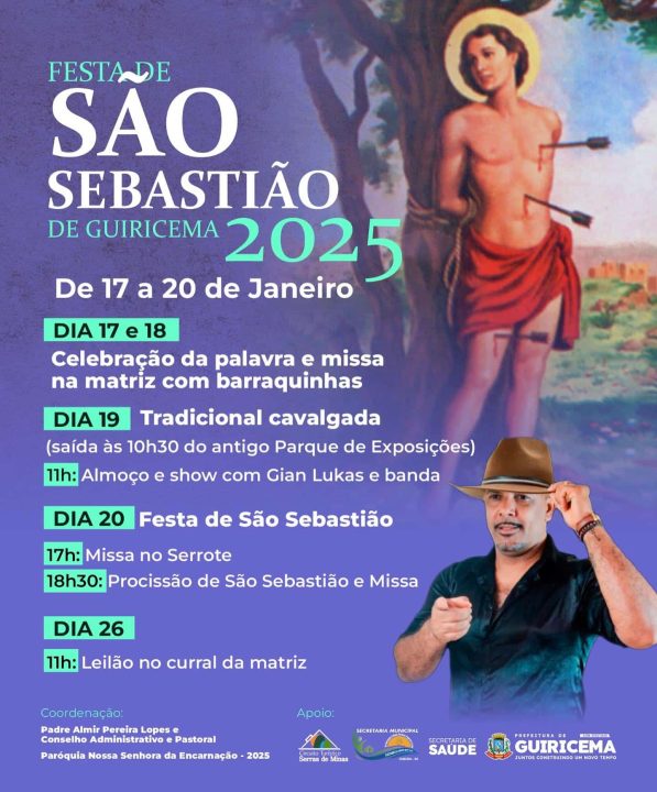 FESTA DE SÃO SEBASTIÃO DE GUIRICEMA 2025