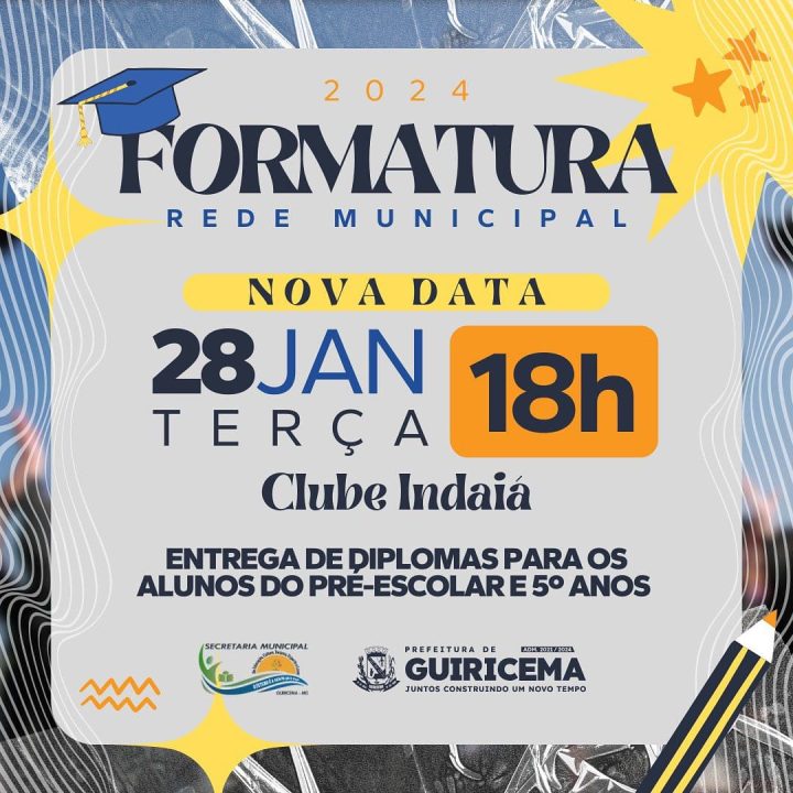 NOVA DATA DA FORMATURA DA REDE MUNICIPAL