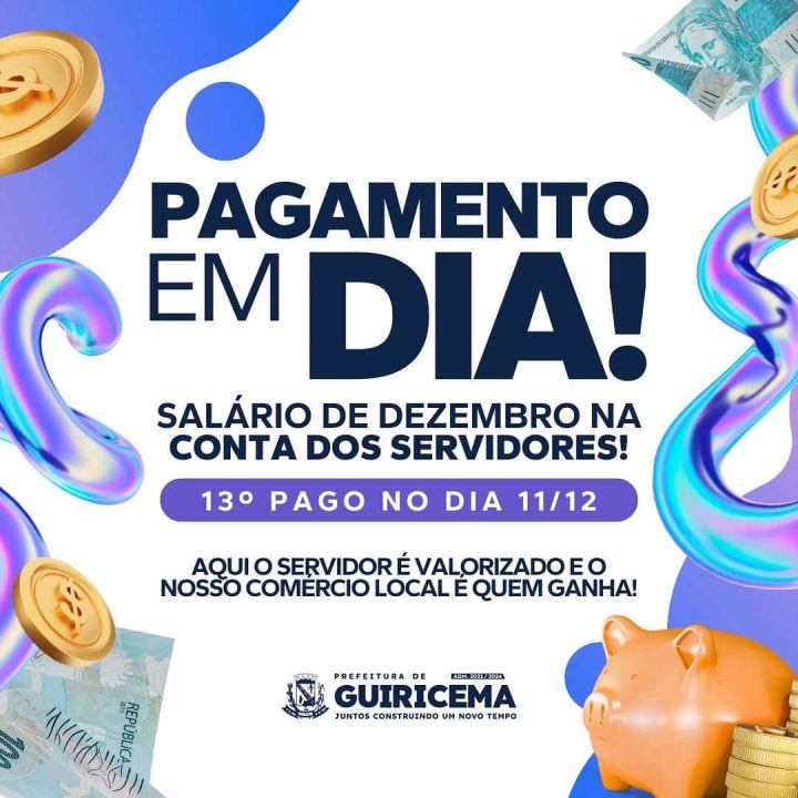 PAGAMENTO ANTECIPADO PARA OS SERVIDORES!