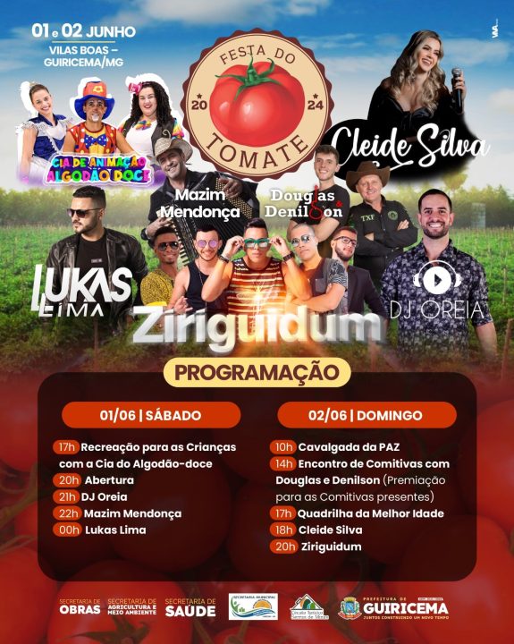 VEM AÍ... A FESTA DO TOMATE 2024!